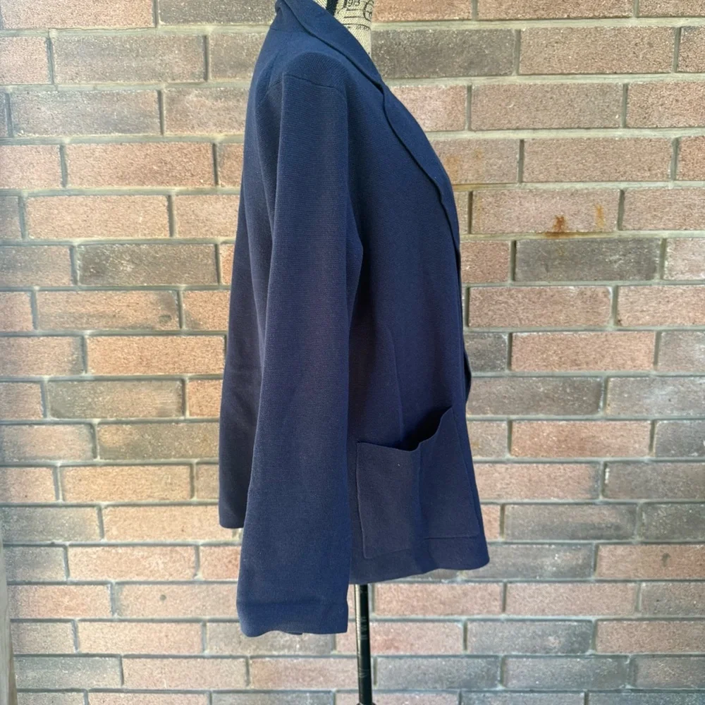 J. Crew Classic Dark Navy Cardigan Size Medium NWOT Re-imagined by J-crew - Picture 3 of 8